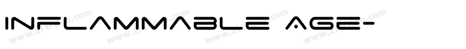 Inflammable Age字体转换